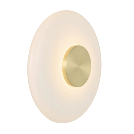 Amity Brass Matt/Opal Interior Wall Light AMITY WB25-BRSOP