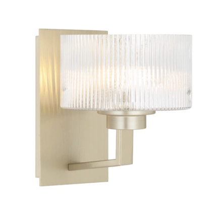 Moreno II 1LT Wall Light - Antique Silver/Clear MORENO2 WB-AS
