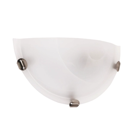 Remo wall sconce alabaster brushed chrome