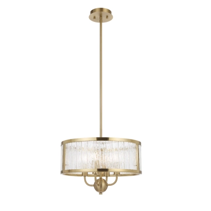 Norel 4LT Pendant  Antique Gold - 400mm