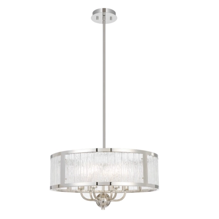 Norel 6LT Pendant  Nickel - 500mm