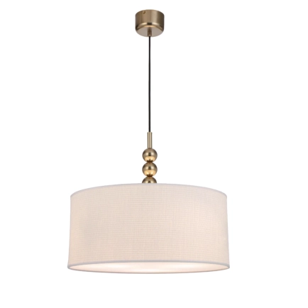 Poetix 500mm Pendant  Aged Gold / Ivory Shade