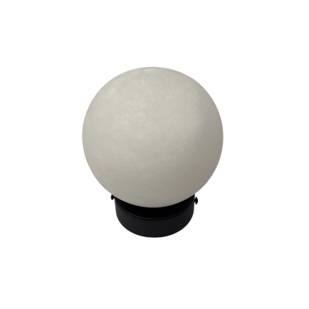 Piona 1LT Wall Light BLK - Alabaster Stone AW-21388-BLK