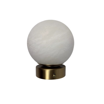 Piona 1LT Wall Light BRS - Alabaster Stone AW-2138-BRS