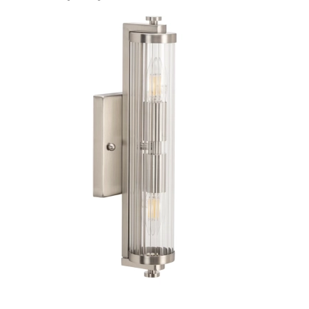 Rockford 2 Light Wall Light Brushed Nickel 1001613