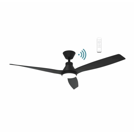 Triumph DC 52" Matt Black Smart Fan (with light) 