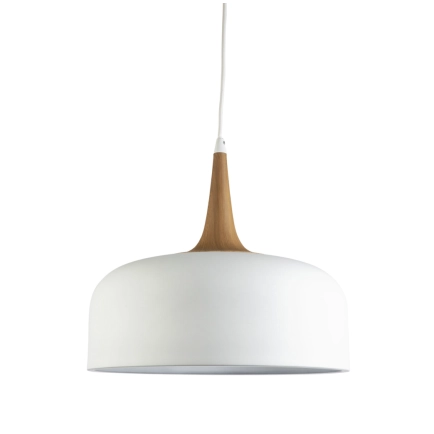 Fiorentino Lighting Ravenna 40 White/Timber Pendant -