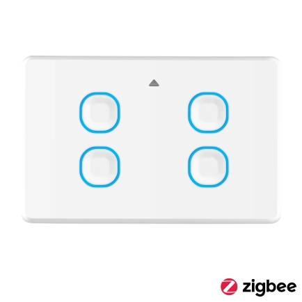 Mercator Lighting IKUU Zigbee Quad ON/OFF Switch White SSW04G
