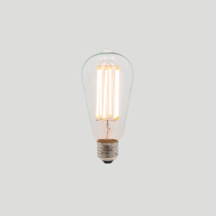 Vintage LED ST64 Pear Clear 2200K E27 Dimmable LED Globe