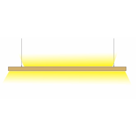Custom Timber Pendant Top LED Light option 2