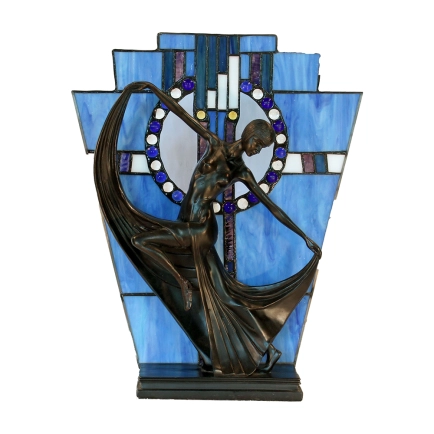 G&G Brothers TL-866/1350B Art Deco Lady Dancing Table Lamp