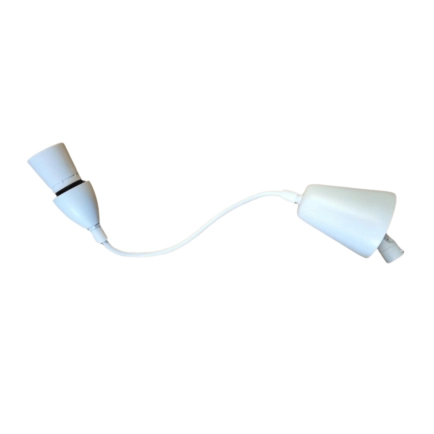 Toon DIY White Metal Cord Drop 500mm ACMET500WH