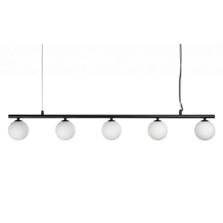 Burness Black 5 Light Bar Pendant 