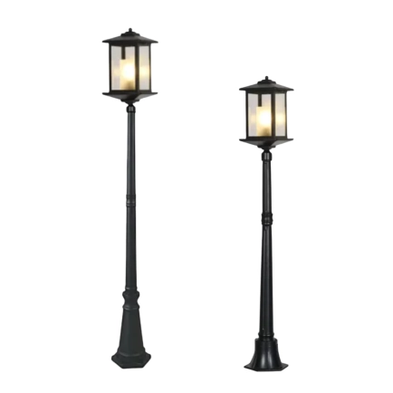 Barnet Black Exterior Post Light - 2 Sizes 