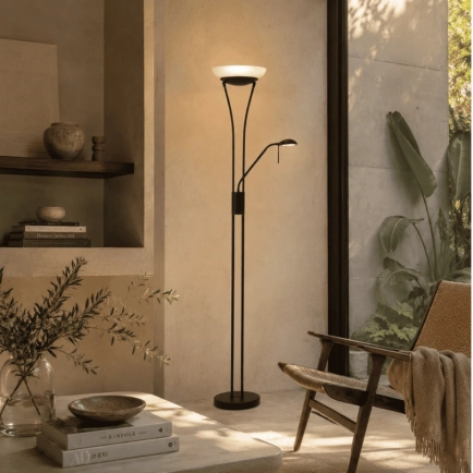 Reed Black LED Mother & Child UpLighter LL-LED-01B - lifestyle 1 