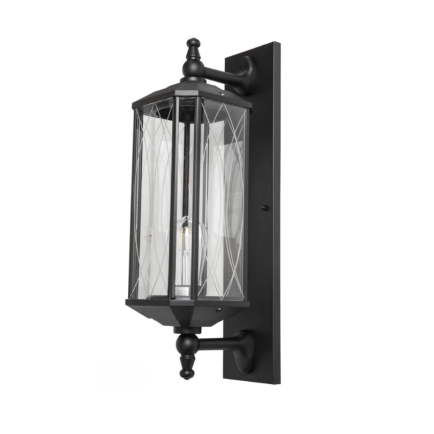 Panama Black Exterior Wall Light