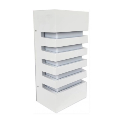 Leyden White Bunker Light  IP54 - AE-4104WHT -front