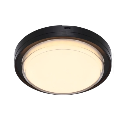 Viggo Black Round 16w LED Bunker IP65