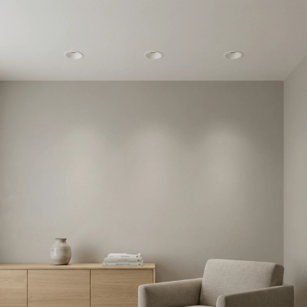 CLA Shade01 White DIY Batten Fix Drum Shade