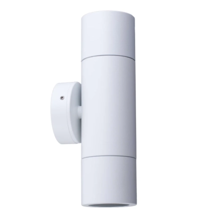 CLA PGUDWH - White Up / Down Pillar Light - 2 x GU10 