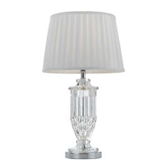 Telbix Lighting Adria Chrome and White Table Lamp