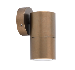 CLA PG1FBR1 - Single Fixed Wall light- Aged Brass - 1 x GU10