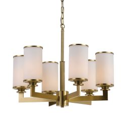 Telbix Lighting Ahern 6 Light Brass Pendant