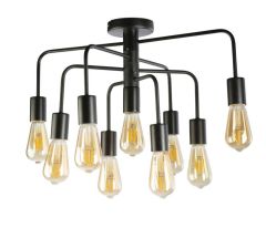Alexy 9 Light Close To Ceiling - Matt Black