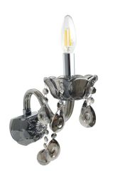 Allegra 1 Light Smoke Wall Light