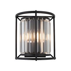 Cougar Lighting Amelia 2 Light wall light - Black Crystal