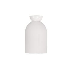 Arley DIY White Ribbed Glass OL2259WH