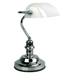 Bankers Touch Lamp Bright Chrome OL99458CH