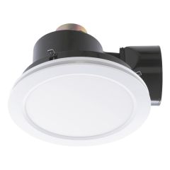 Mercator Revoline White Exhaust Fan & Light BE380ESPWH