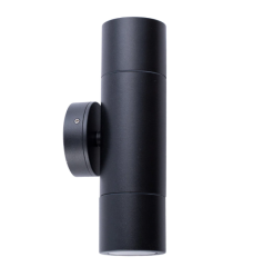 CLA PGUDBL - Black Up / Down Pillar Light - 2 x GU10
