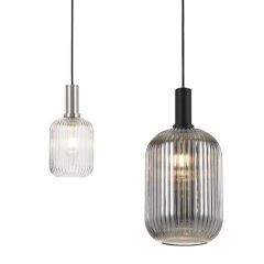 Telbix Bonura Pendants - Black & Clear