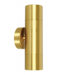 CLA PGUDBR2 - Polished Brass Up / Down Pillar Light - 2 x GU10