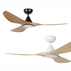 Eglo Lighting Surf DC Ceiling Fan with LED Light Kit - Timber Options