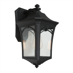 Burston Black Large Coach Light IP44 (ES)