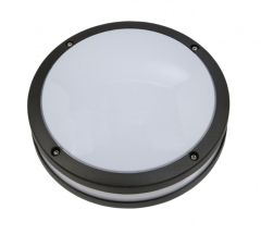 Cairo-Black 2 Light Round Bunker / Ceiling