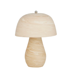 Camden Nat/Wht Ceramic FU3383 Table Lamp