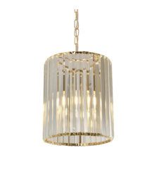 Crane 250mm Gold Crystal Pendant