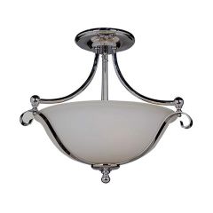 Dallas 2 Light Semi Flush Chrome