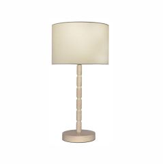 Cougar Lighting Emma Table Lamp Linen Shade, Limed Oak Painted Timber