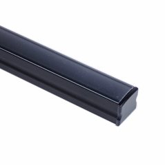 EXT-004 Surface Mounted Extrusion - Matt Black with Smoked diffuser