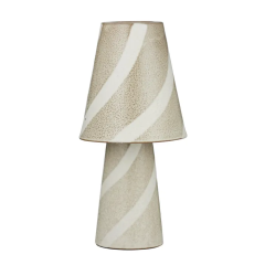Faro Ceramic Tan/Ivory FU3501 Table Lamp