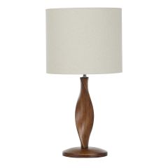 Priya WALNUT Wood FU3267 Table Lamp