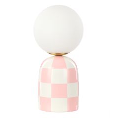 Archie Pink & White G0000211 Table Lamp