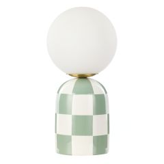 Archie Green & White G0000212 Table Lamp