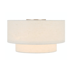 Gisele 35cm DIY  Nickel / Ivory Shade