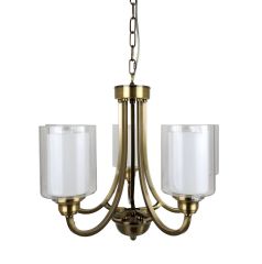 Ailia Imports Hillwood 5 Light Antique Brass Pendant 